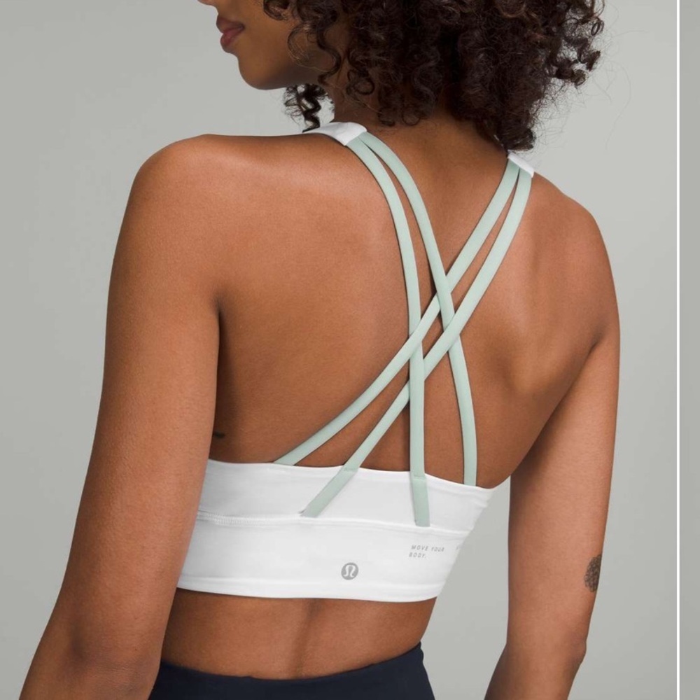Lululemon Energy High-Neck Longline Bra *Medium Support White 51976